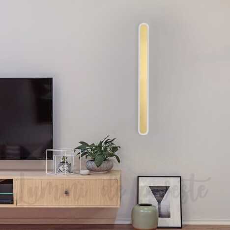 Aplica LED 48W Mini Tube Gold, LED inclus, 1 surse de iluminare, Lumina: Cald, Natural, Rece