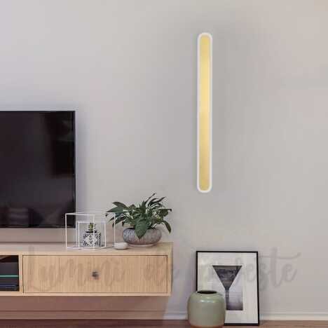 Aplica LED 48W Mini Tube Gold, LED inclus, 1 surse de iluminare, Lumina: Cald, Natural, Rece, Echiva