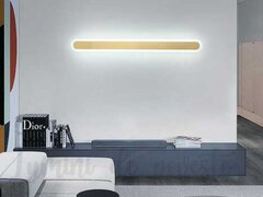 Aplica LED 48W Mini Tube Gold, LED inclus, 1 surse de iluminare, Lumina: Cald, Natural, Rece